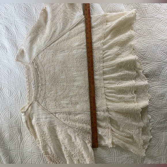 ARULA by Alterd Stare  Ivory Lace Bohemian Peasant Blouse 16 - Picture 8 of 11